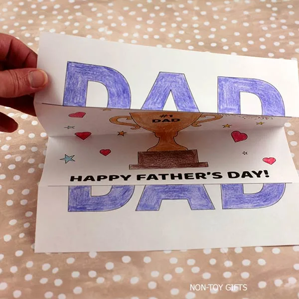 Father's Day coloring craft printable