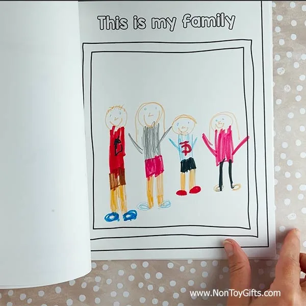 All about me printable book for kids - my family page