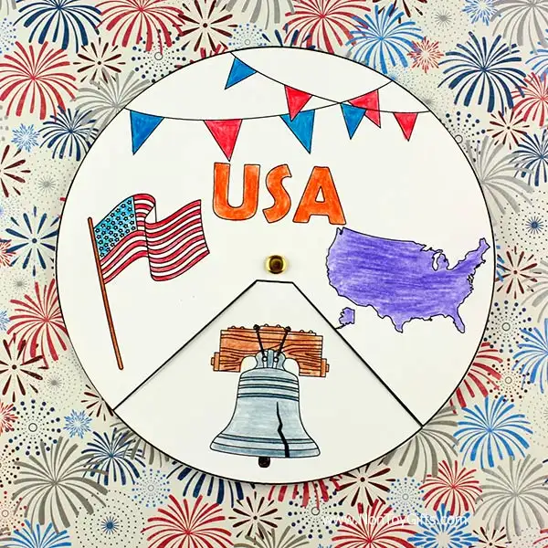 USA spinner craft featuring the Liberty Bel