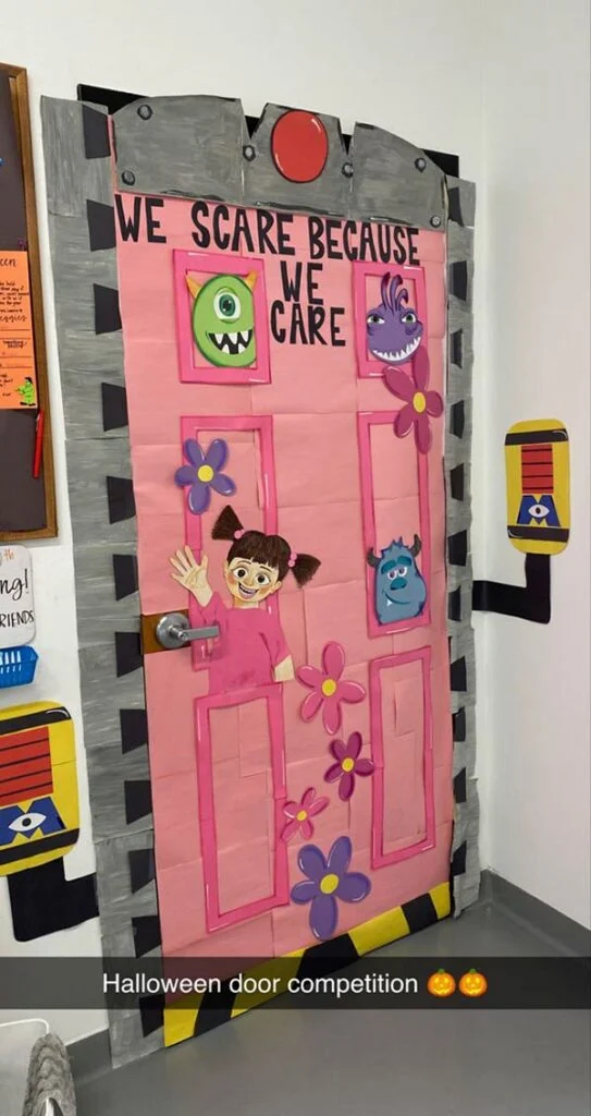 Monster Inc Halloween door