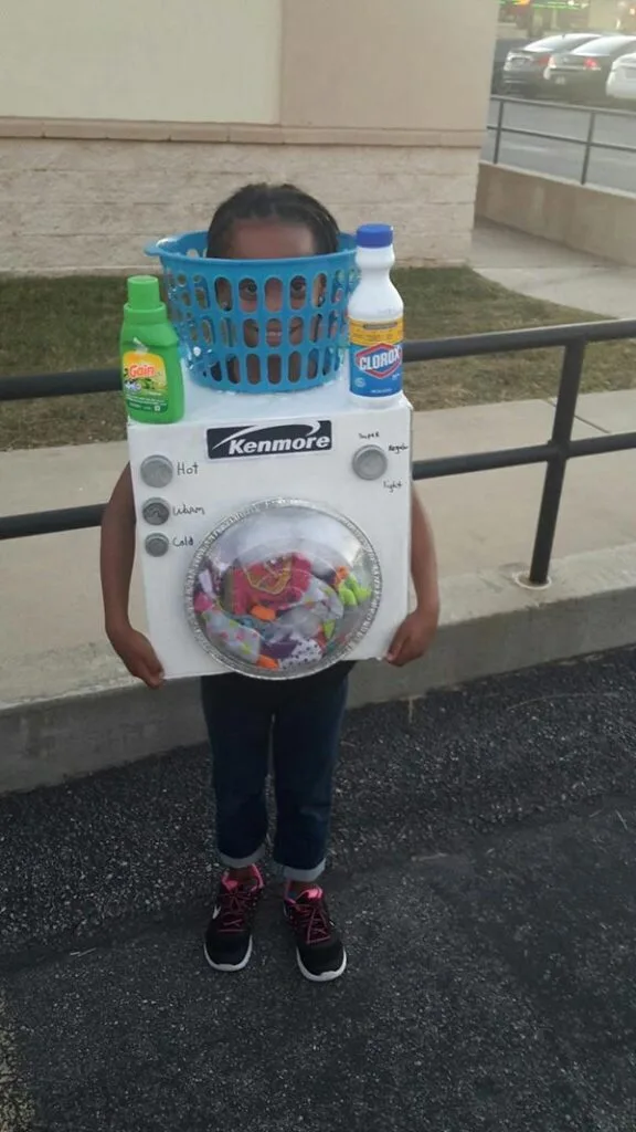 DIY Washing machine Halloween costume