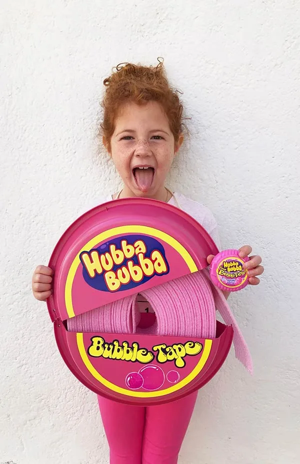 Bubble gum tape Halloween costume