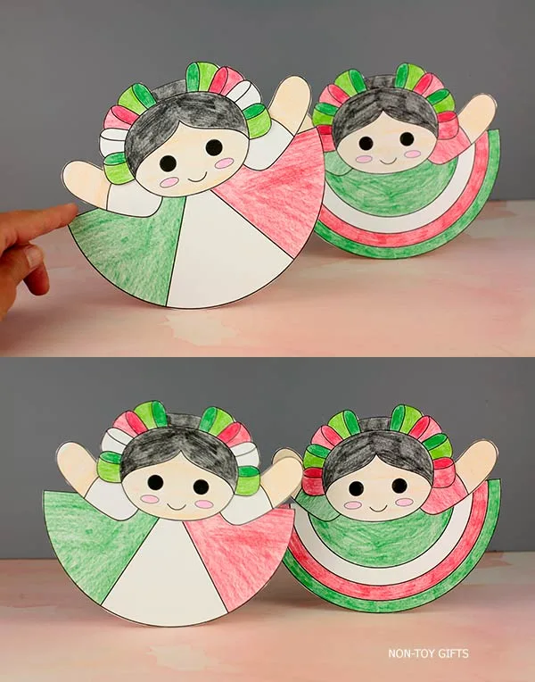 Muñeca Lele Rocking Doll Craft printable for kids