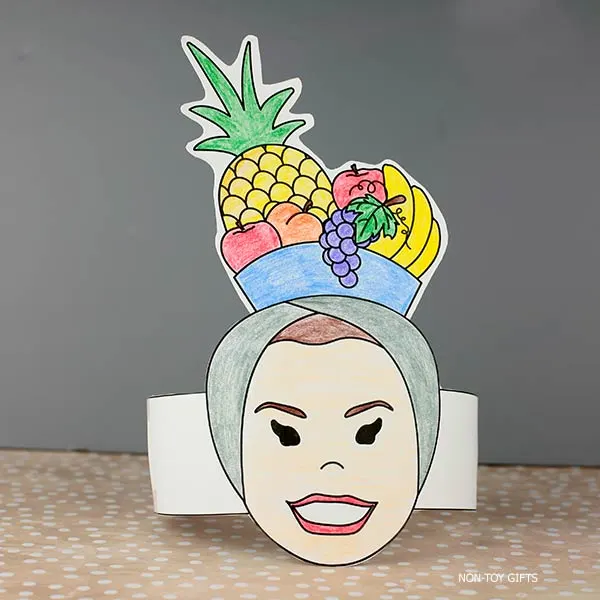 DIY Carmen Miranda fruit hat craft for kids &ndash; International Women&rsquo;s Month project