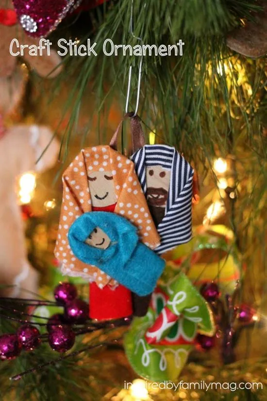 Craft stick ornament