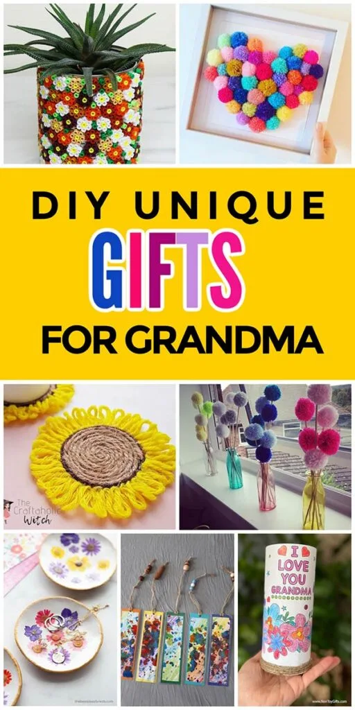 DIY gifts for grandma from grandkids
