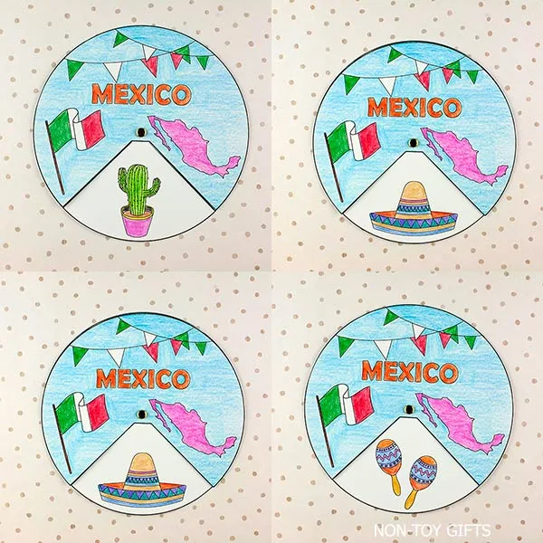 Hands-on printable Mexico craft that supports fine motor skills and cultural awareness for ages 4 to 8 in educational settings.