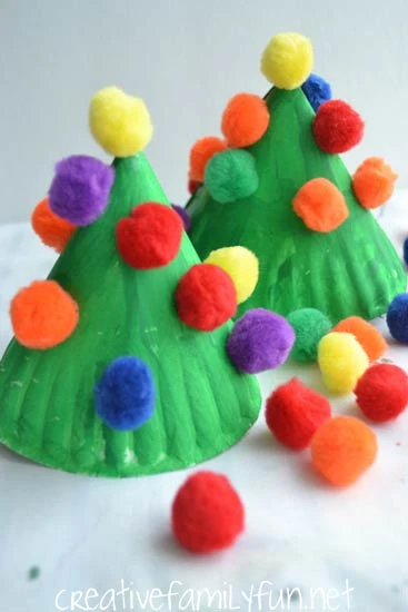 Paper plate Christmas tree