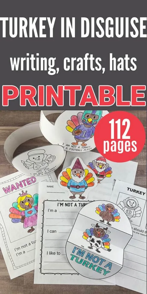 Turkey in disguise activities for the classroom