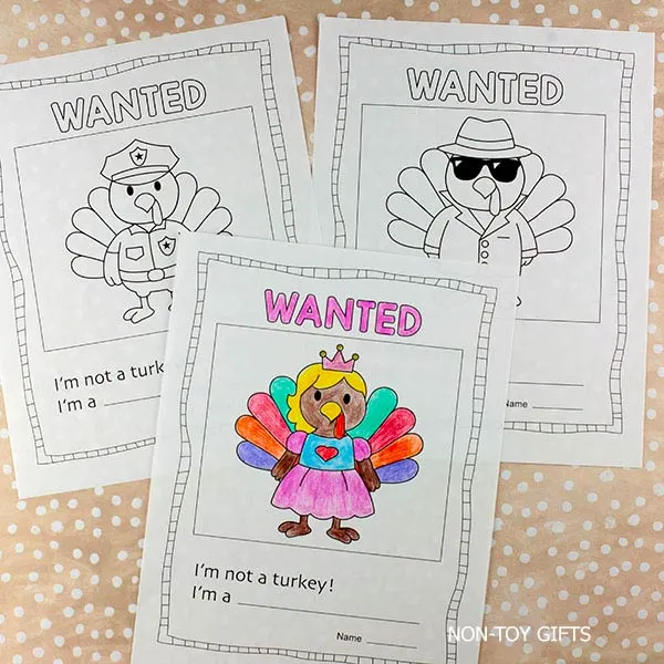 Turkey in disguise wanted posters
