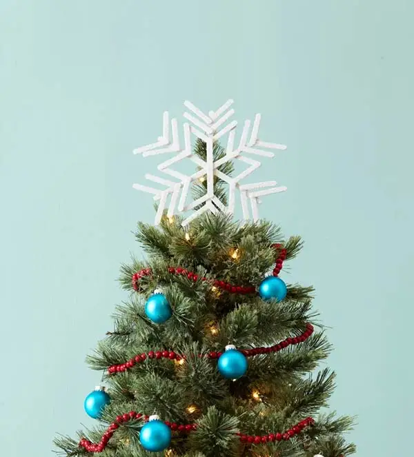 Craft stick snowflake