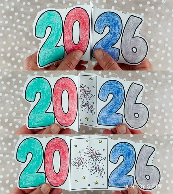 Fun New Year 2026 Printables with goal-setting worksheets for children