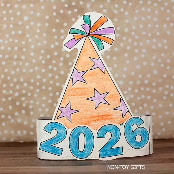 Printable New Year Paper Hat