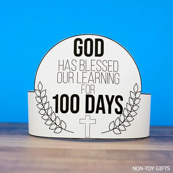 God has blessed our learning for 100 days - 100 days of school for Catholic school