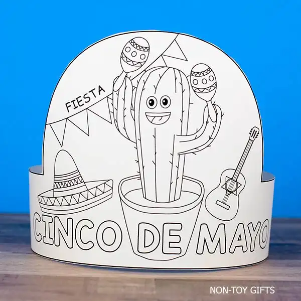 DIY Cinco de Mayo party hats printable
