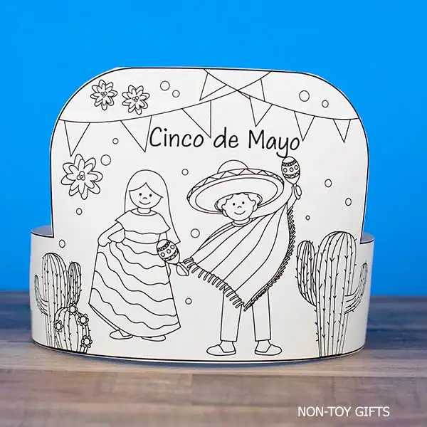 Cinco de Mayo headband craft printable preschool
