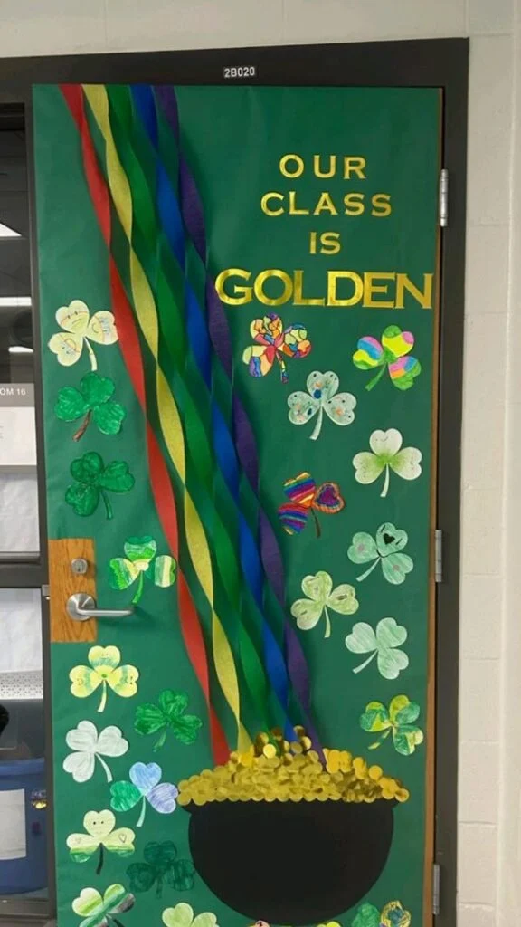 Our Class Is Golden St Patrick's Day Door Decor