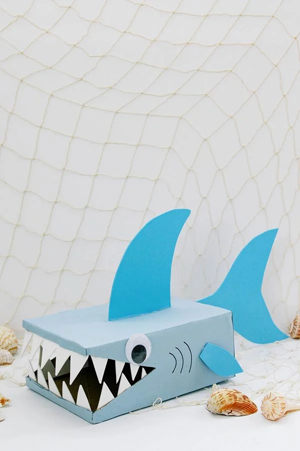 Shark Valentine box for boys