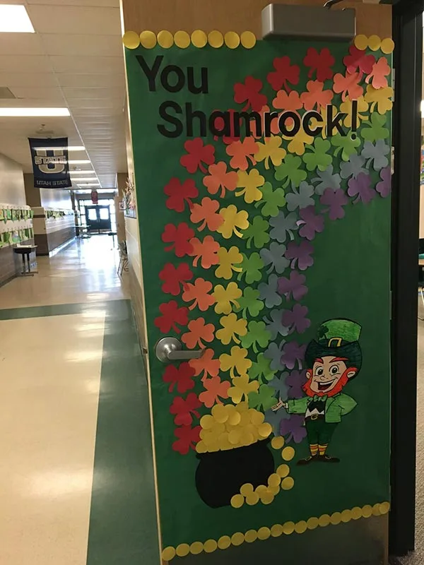 You Shamrock! St Patrick Classroom Door