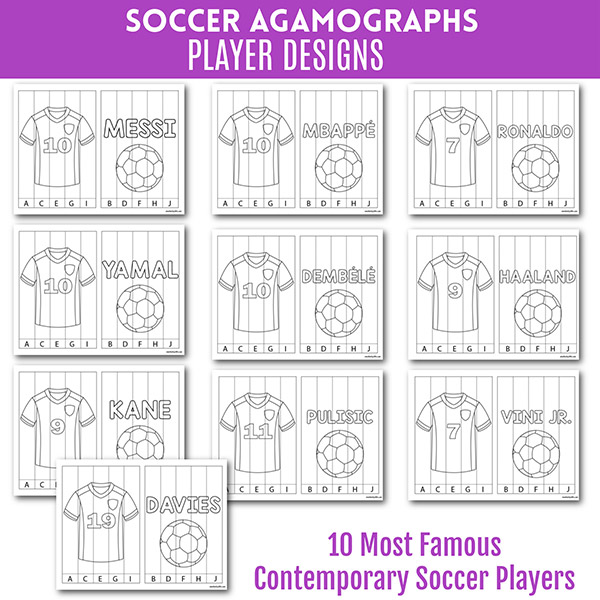 Famous soccer player craft for Wold Cup