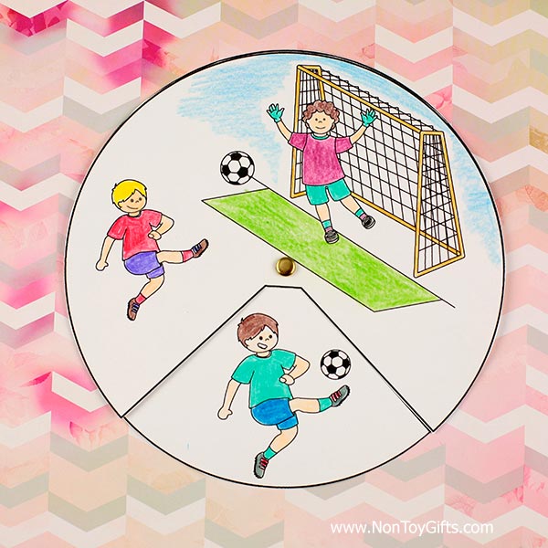 Simple 2026 soccer World Cup craft printable preschool